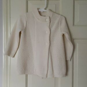 Janie and Jack cream colored sweater